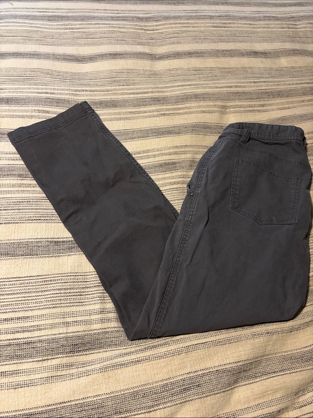 Eddie Bauer Gray Men's Jeans with Logo Tab